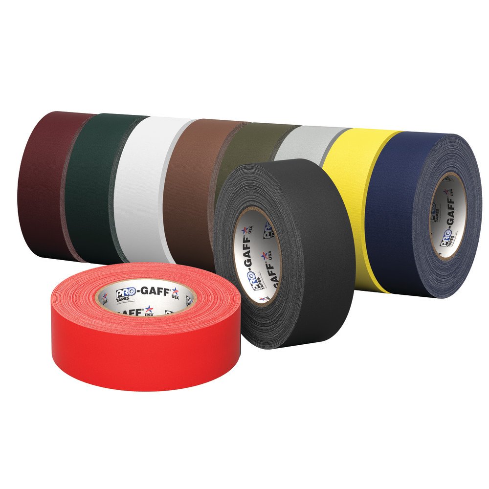 Multicolour professional gaffer tape for event production
