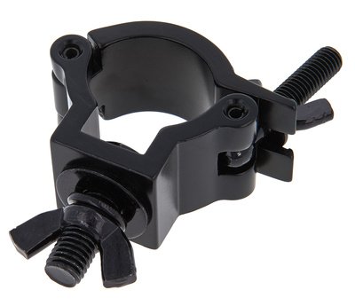 Black aluminum half coupler for truss tubing